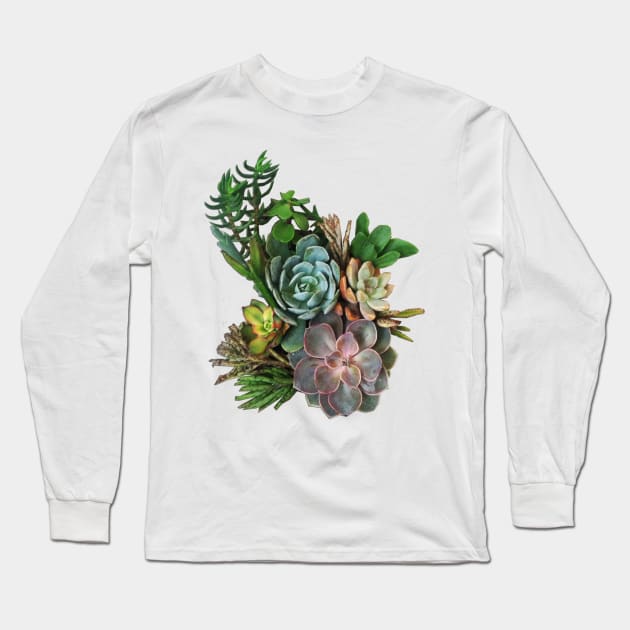 My Succulent garden Long Sleeve T-Shirt by Just Kidding by Nadine May